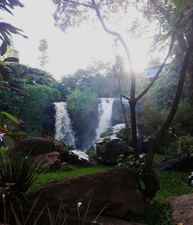 A Hidden waterfall in Nairobi.