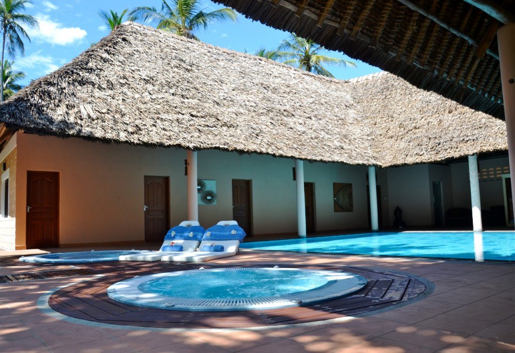 All inclusive hotel in Diani.
Neptune Paradise Beach Resort & Spa
Earth & Rain Spa