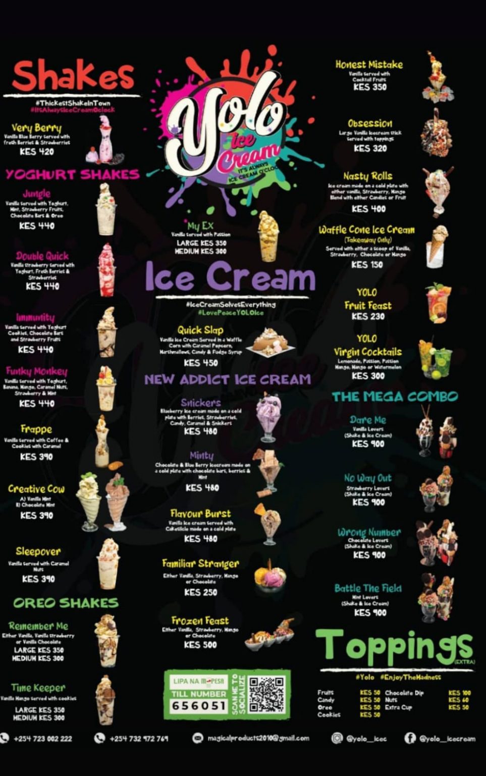yolo ice cream prices