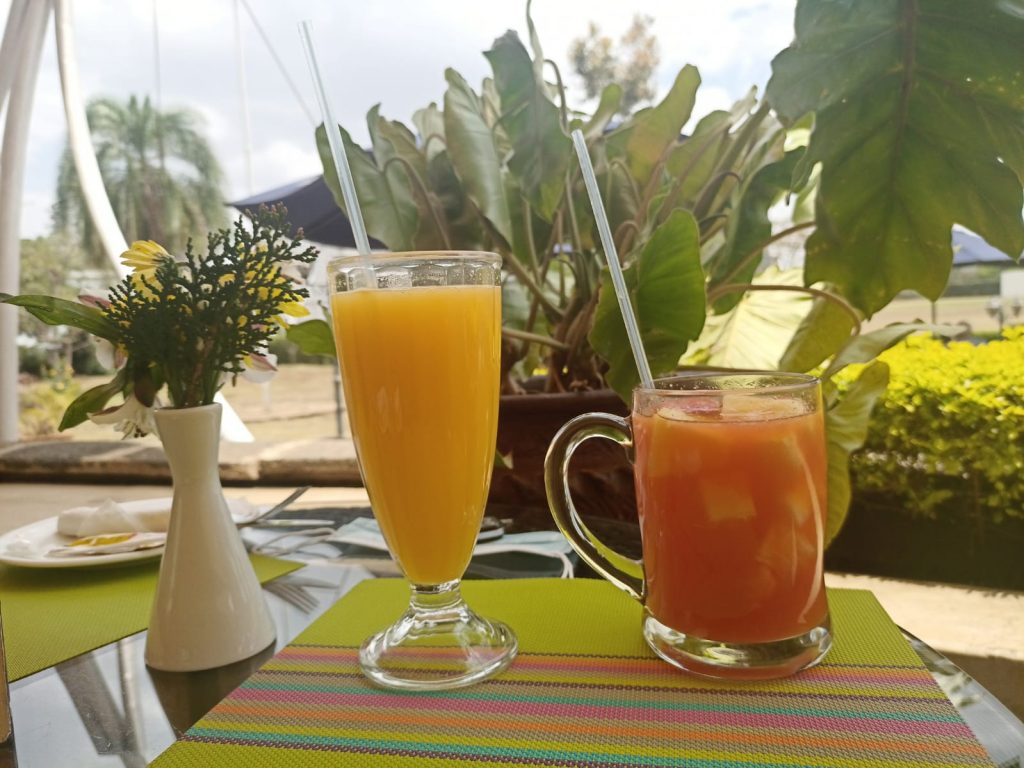 Lunch at the The Nairobi club, Nairobi Upper hill area.